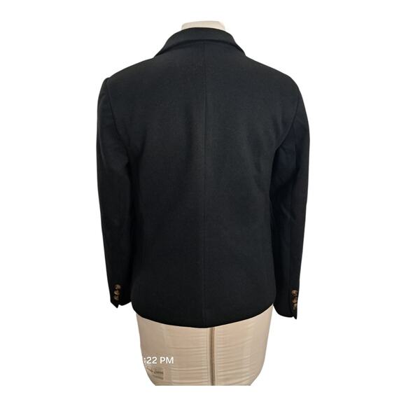 Black Single Breasted Blazer Jacket Size S Soft Tailored Career Dressy - Picture 3 of 8